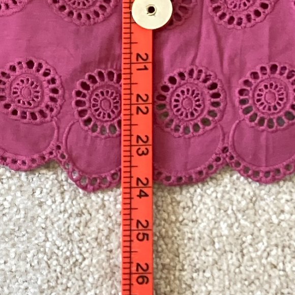 NWT George Women's Plum Broderie Anglais Lightweight Blouse Size 20 Barbiecore - Picture 5 of 11